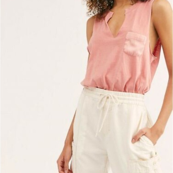 Free People Pocket T Shirt Bodysuit - Picture 3 of 13